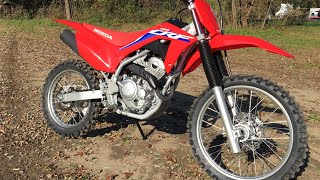 2022 Honda CRF250F REVIEWFRESH NEW LOOK [upl. by Aldarcie]