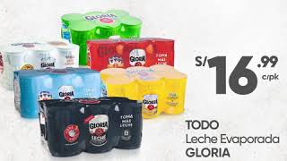 Lo mejor en Leche evaporada Gloria pk x 6la x 400gr a S1699 en plazaVea [upl. by Uball]