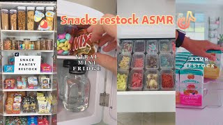 Snacks restock  organizing and restocking ASMR  Tiktok compilation 🍬🍭🍫 [upl. by Auvil515]