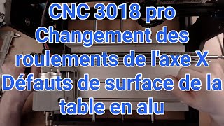 Préparer la CNC 3018 pro étape 3 roulements X et table [upl. by Joelle]