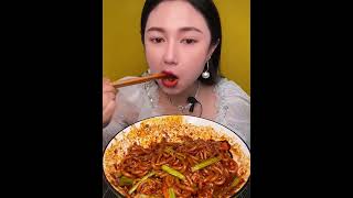 ASMR eating noodles spicy yummy very [upl. by Babara]