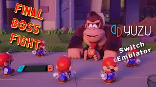 Mario vs Donkey Kong 2024 Remake  Ending and Final Boss Fight  Yuzu Switch Emulator [upl. by Ynnattirb]