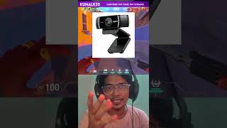 My Web Cam Thinks He Is DSLR 🤣🤣 kunalk30 gaming logitech [upl. by Tnilk149]