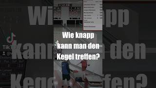 Wie knapp kann man den Kegel treffen  SPORTKEGELN shorts [upl. by Yolane245]