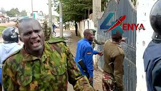 POLICE DRAMA AS ANGRY MAASAI MORANS ENGAGE THEM IN STONE THROWING OVER DEATH OF A SURVEYOR [upl. by Taub445]