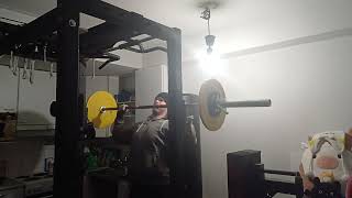 60kg 3x3 Overhead Press 96kg [upl. by Hali959]