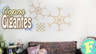 ❄️Copos de Nieve GIGANTES para decorar tu casa esta NAVIDAD🎄 [upl. by Nnylrefinnej]