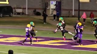 CJ Donald vs JacksonOlin  Middle School Football 2024 coachveetv 1st Half Part 3 🏈 [upl. by Oad]