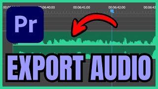 How To EXPORT AUDIO In Premiere Pro Quick amp Easy [upl. by Ennaear]