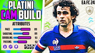 COMPLETE BEST PLATINI CAM BUILD EA FC 24 Pro Clubs [upl. by Akkahs]