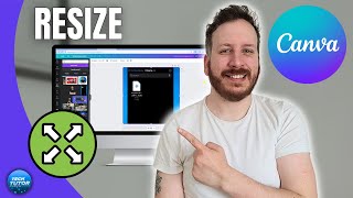 How To Resize Images In Canva [upl. by Dnalel]