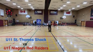 U11 OBA  St Thomas Shock vs Niagara Falls Red Raiders [upl. by Ettevy119]