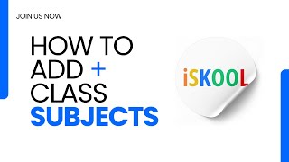 How to add class subjects in iSkool ERP 2025 [upl. by Lezlie824]