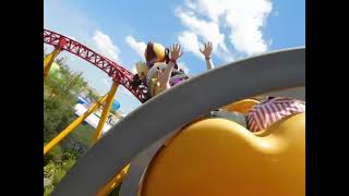 Slinky dog dash roller coaster Disneys Hollywood studios [upl. by Emeric623]