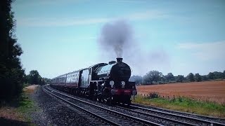 61306 Mayflower Powers Through The Heat  The Cathedrals Express  2015 [upl. by Soinski]