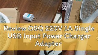 Review OSQ 220V 1A Single USB Input Power Charger Adapter [upl. by Gardal]