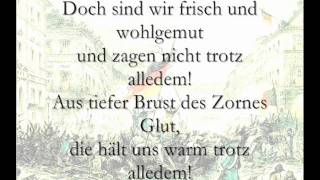 Das Reden nimmt kein End  Trotz alledem Märzrevolution 1848 Lyrics [upl. by Efeek]