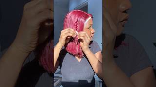 Beautiful red wig with braids wiginstall wiginfluencer benedictaenninful redwig braidedwig [upl. by Riess71]