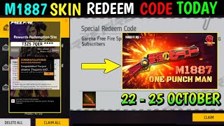 FREE FIRE REDEEM CODE TODAY 22 OCTOBER REDEEM CODE FREE FIRE  FF REDEEM CODE TODAY 22 OCTOBER FF 😈 [upl. by Shirlee]