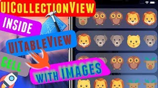 UICollectionView inside UITableViewCell with Images Swift 41  Xcode 93 [upl. by Glad]