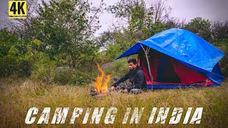 Camp ⛺️ Fire 🔥 Cook 🍳 Rain 🌧️  Monsoon Trek 🌧️  camping in INDIA 🇮🇳 [upl. by Abrams]