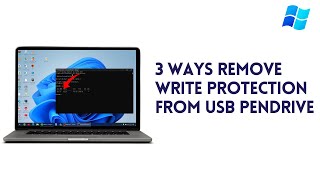 3 Ways Remove Write Protection From USB Pendrive  The Disk Is Write Protected Fix [upl. by Sahcnip448]