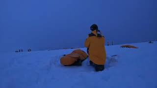 Antarctica Camping GoPro Timelapse December 2023 QuarkExpeditions Sleeping on the ice overnight [upl. by Asseniv]