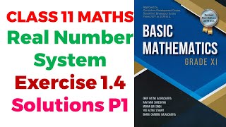 Class 11 Maths  Real Number System  Exercise 14 Solutions  Basic Mathematics  NEB [upl. by Wesle]