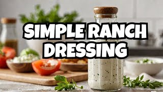 4Ingredient Vegan Ranch Salad Dressing Is UNREAL [upl. by Ylak]