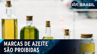 Ministério da Agricultura proíbe 12 marcas de azeite impróprias para consumo  SBT Brasil 261024 [upl. by Tay]