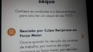 Saque rescisão app FGTS [upl. by Severn]