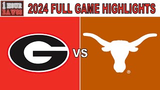 Georgia vs Texas 2024  Full Game Highlights  Every Play  College Football Week 8  1 Hour Dawgs [upl. by Nilyam]