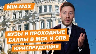 Проходной балл Юриспруденция ВШЭ МГИМО РУДН РГУ Косыгина СПБГУ Выпуск [upl. by Beauchamp]