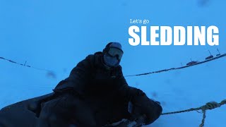 Sledding  Chefornak Alaska [upl. by Neahs]