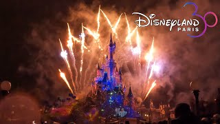 Disney Illuminations Night Time Spectacular FULL SHOW at Disneyland Paris March 2022 4K [upl. by Keyser]