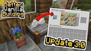 I made the stonecutter the BEST block ever Update 30  BetterVanillaBuilding [upl. by Balliol]