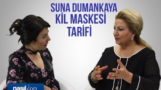 Suna Dumankaya kil maskesi nasıl yapılır  BakımGüzellik  Nasilcom [upl. by Eelreveb]