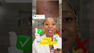 Keratosis Pilaris treatment Chemical vs Physical exfoliation keratosispilaris exfoliation [upl. by Eemyaj]