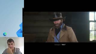 RDR2 dumbass REVEREND SWANSON TRIED TO GET HIMSELF KILLED BY STANDING ON THE TRAIN TRACKS [upl. by Manaker]