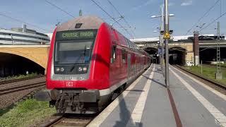 DB 112 133 schiebt den „Cruise Train“ aus BGS gen WWM via BSPD und BAR raus [upl. by Luiza]