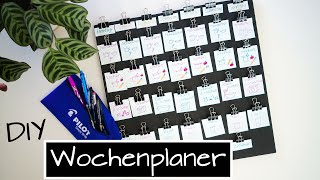 Endlich Ordnung  DIY Wochenplaner selber machen  Haushalt organisieren und planen [upl. by Licna607]