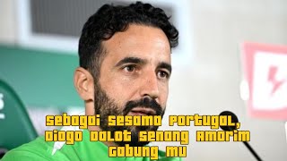 Sebagai Sesama Portugal Diogo Dalot Senang Amorim Gabung MU [upl. by Enilegnave994]