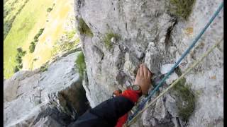 ALPI APUANE DIEDRO SUD PIZZO DUCCELLO LUGLIO 2014 [upl. by Howzell628]