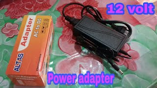 Unboxing review of a 12 volt 5 Amp adaptor under 4 [upl. by Oramlub889]