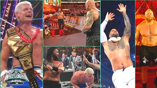 WWE WrestleMania 2024 Winners Results amp Highlights  Roman wins or Cody  The Rock  Brock returns [upl. by Ilka994]