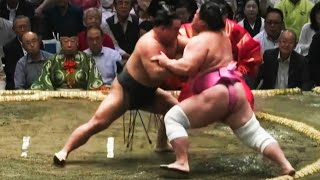 Natsu Basho 2024 Day 4 Midorifuji vs Ura [upl. by Eveivenej]