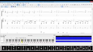 TUXguitar fretboard viewer modestutorial [upl. by Akimak873]