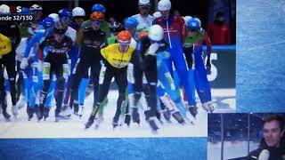 NK Marathon schaatsen mannen in Leeuwarden Elfsteden hal 1 januari jaar 2024 [upl. by Nordin]