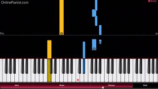 Miss Kobayashis Dragon Maid OP  Aozora no Rhapsody  EASY Piano Tutorial [upl. by Arrimat]