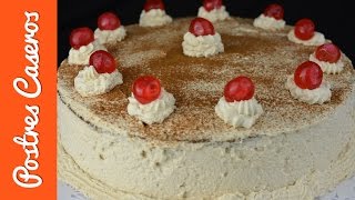 Tarta casera de café con whisky sin alcohol Recetas para navidad [upl. by Azriel]